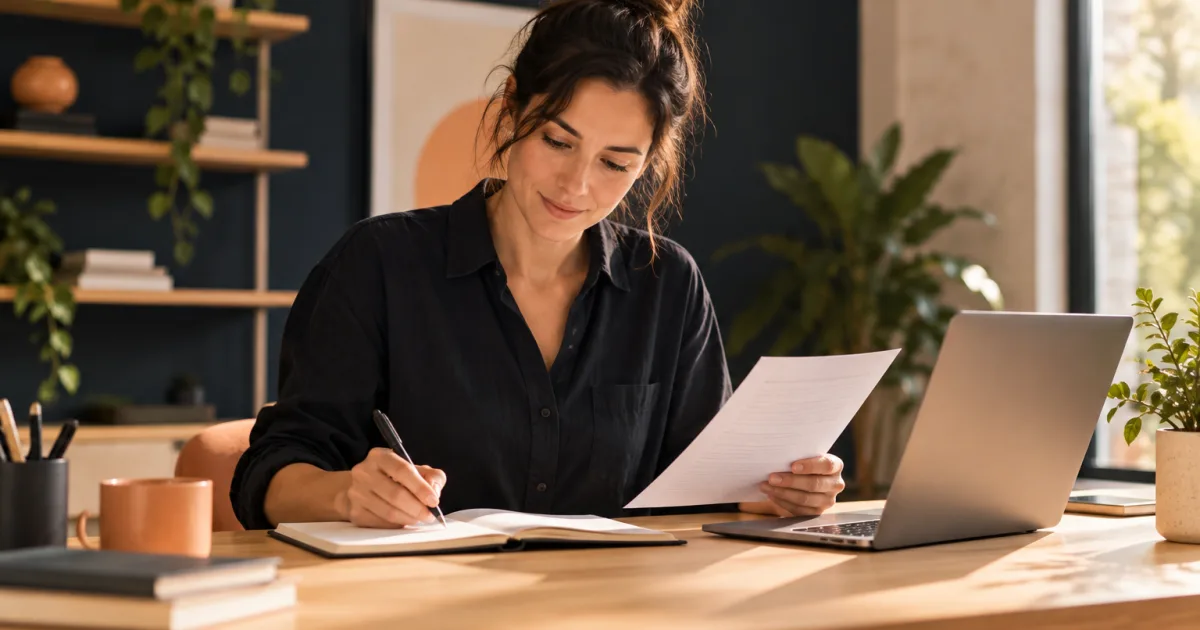 Small business invoice with a payment history and remaining balance